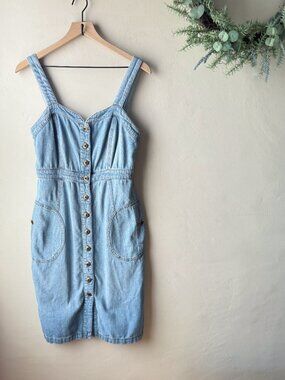 Anthropologie Pilcro Button Down Denim Dress